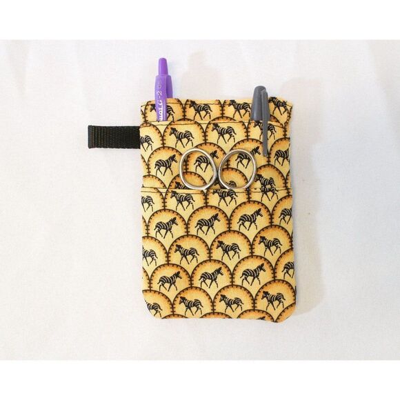 Zebra Scrub POCKET Insert, Organizer & Protector for Nurses, Doctors - Picture 1 of 5